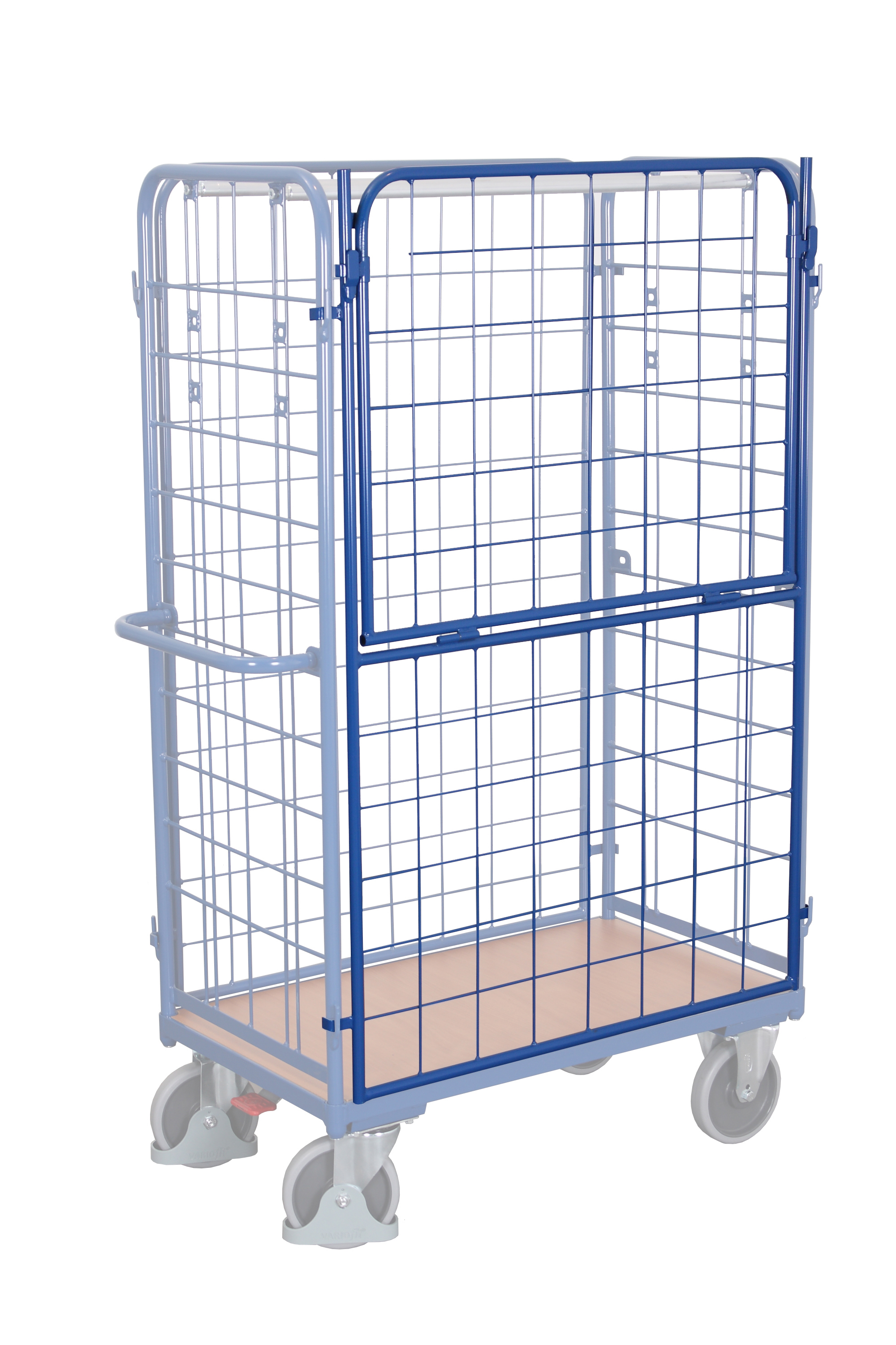 Längswände halb abklappbar für Paket-/Etagenwagen, hoch