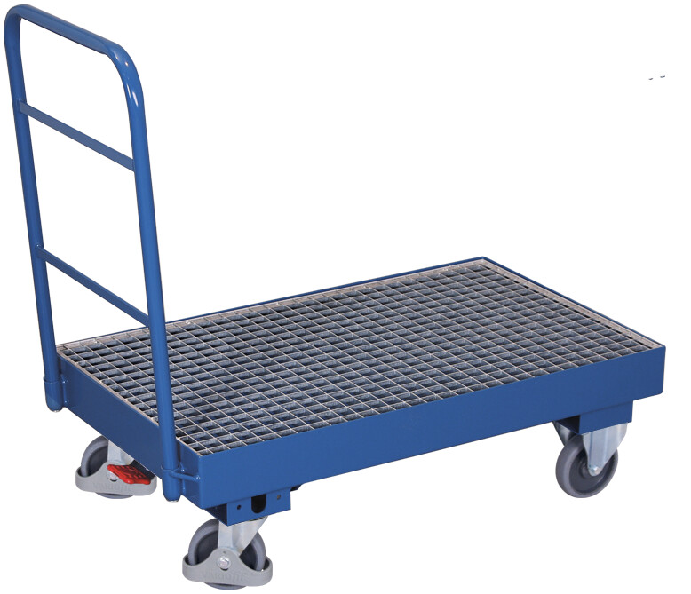 Push bar trolley with drip tray