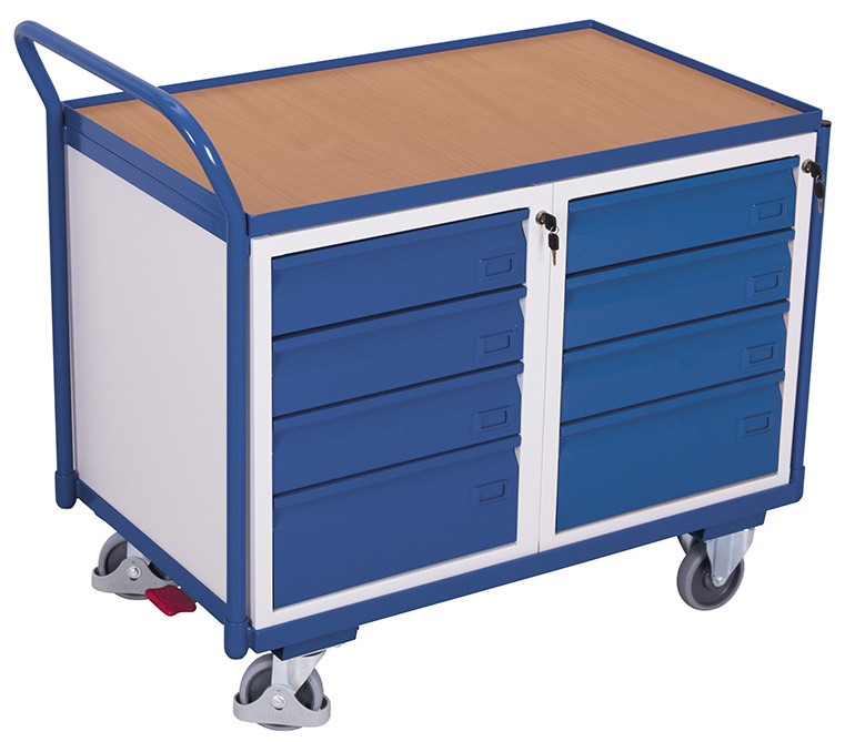 Workshop trolley with 1 load surface