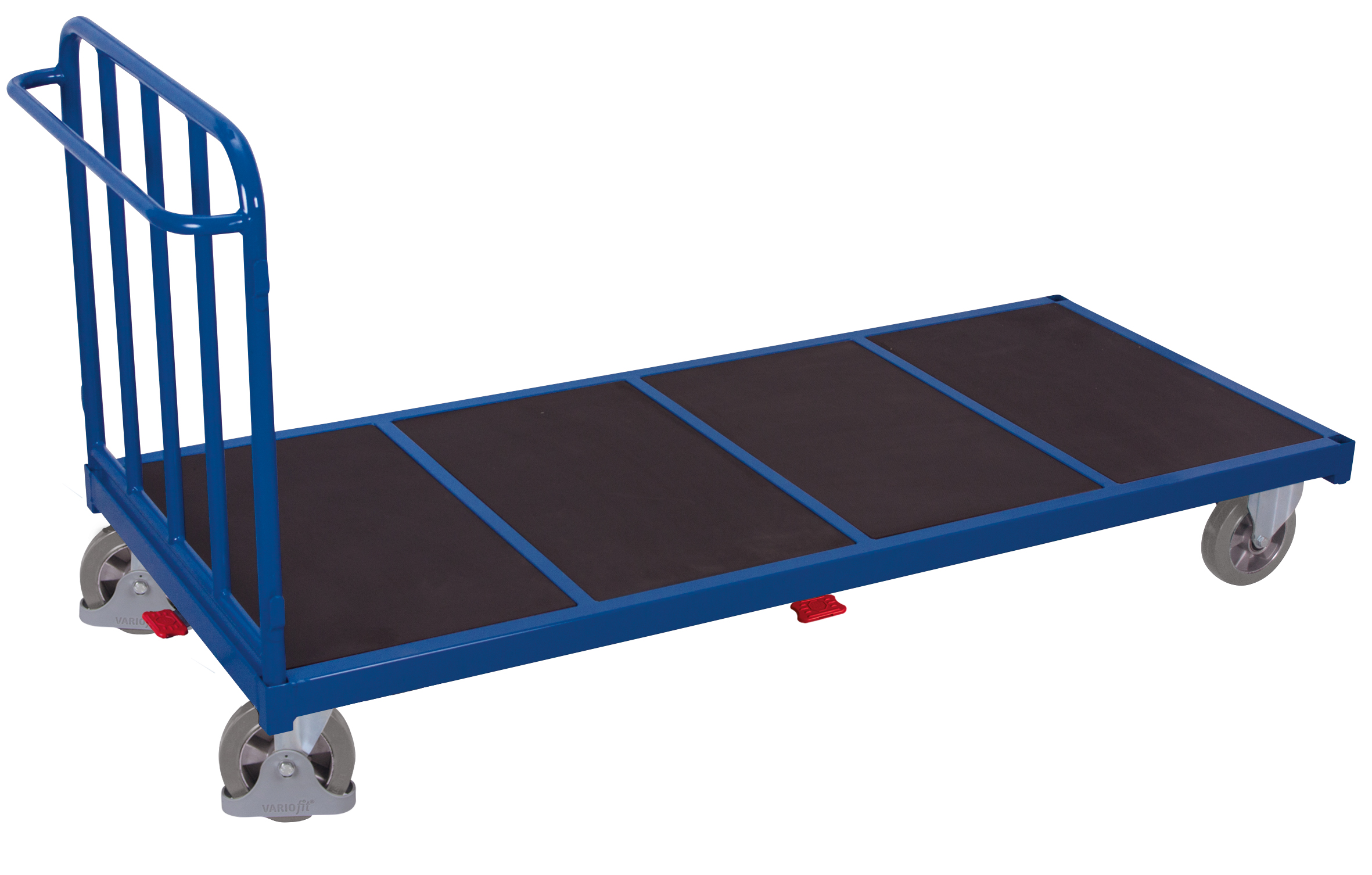 Single-end trolley with vertical tubes