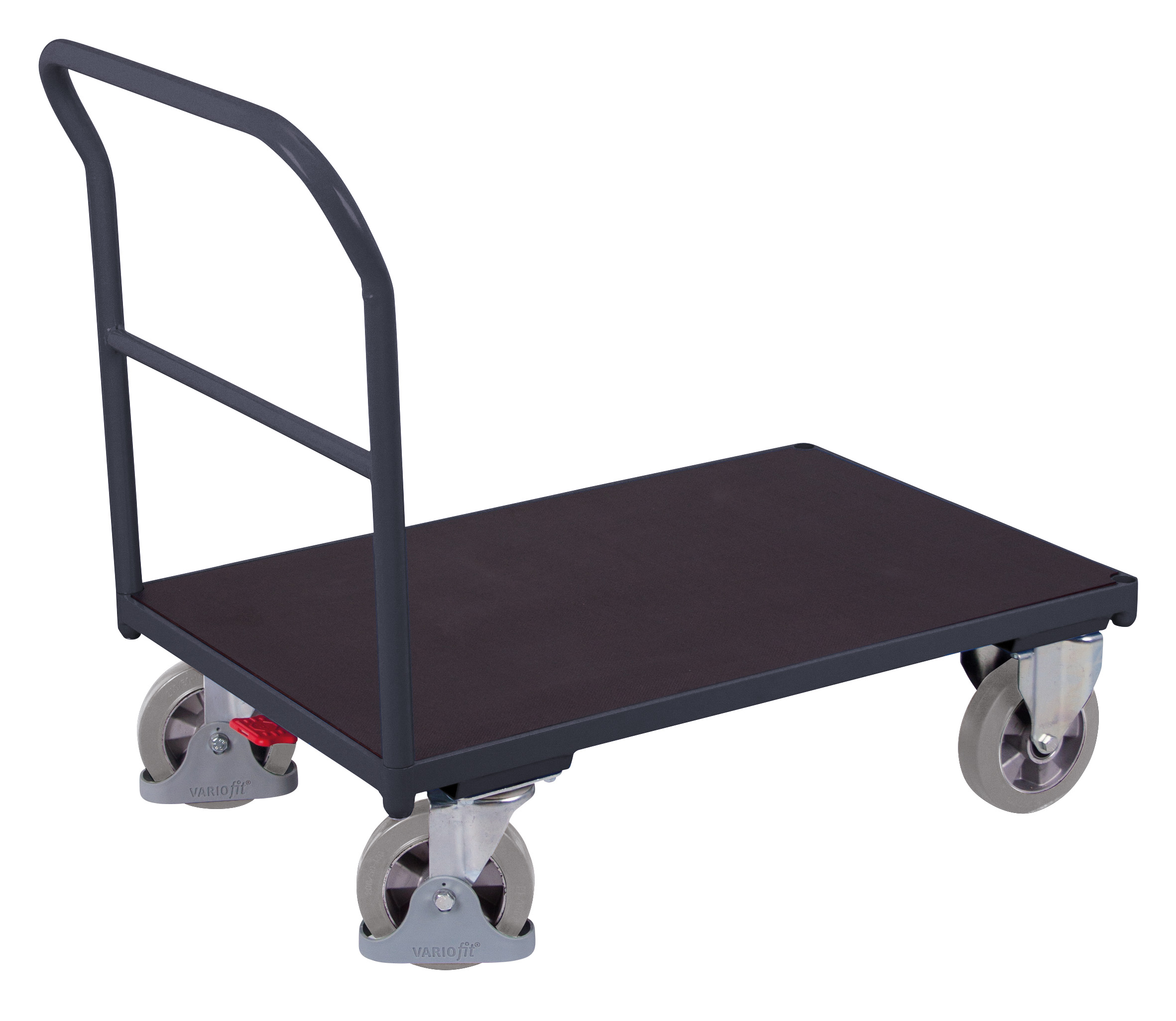 Schiebebügelwagen mit Siebdruckplatte