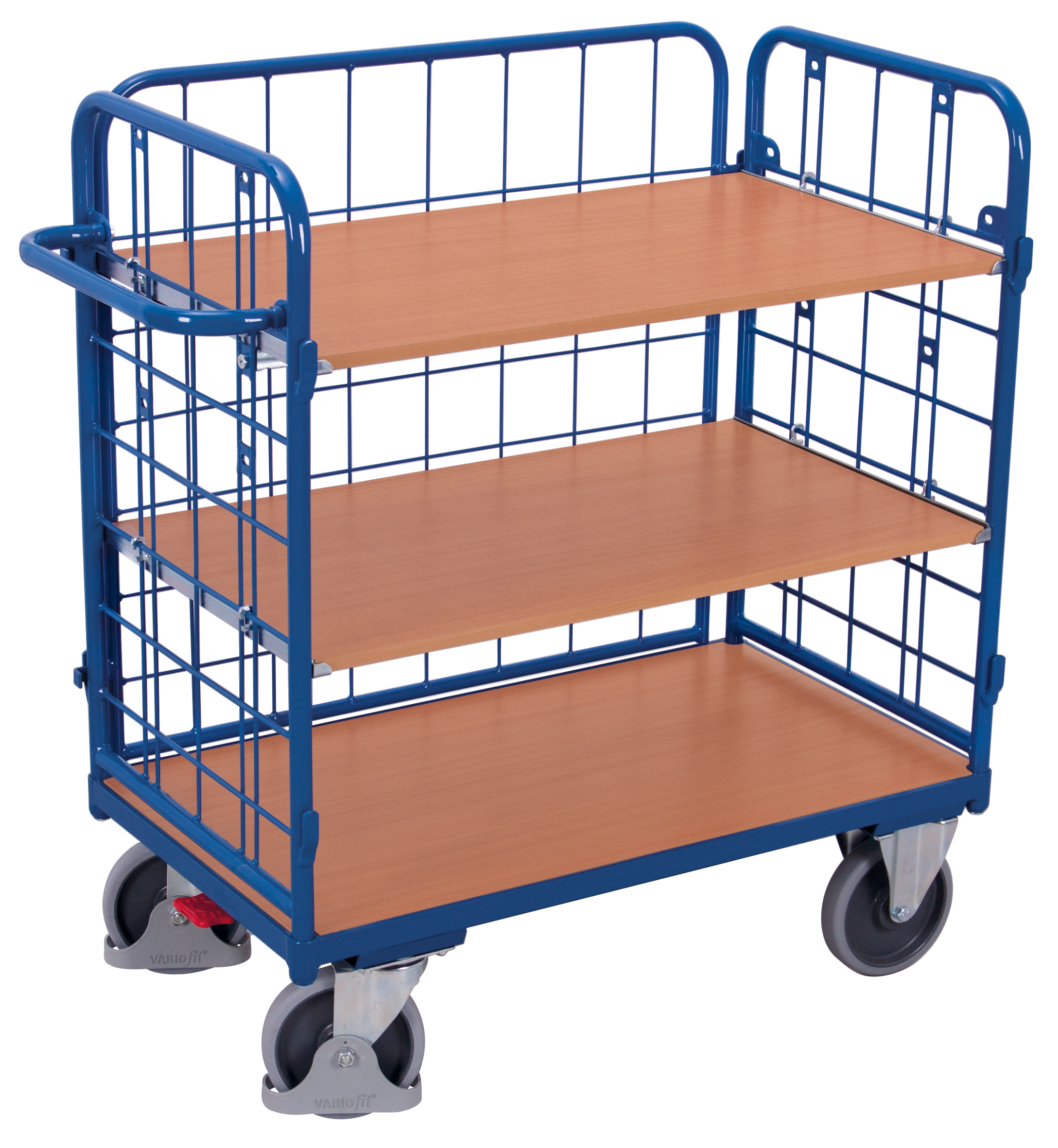 Chariot à étagères bas
