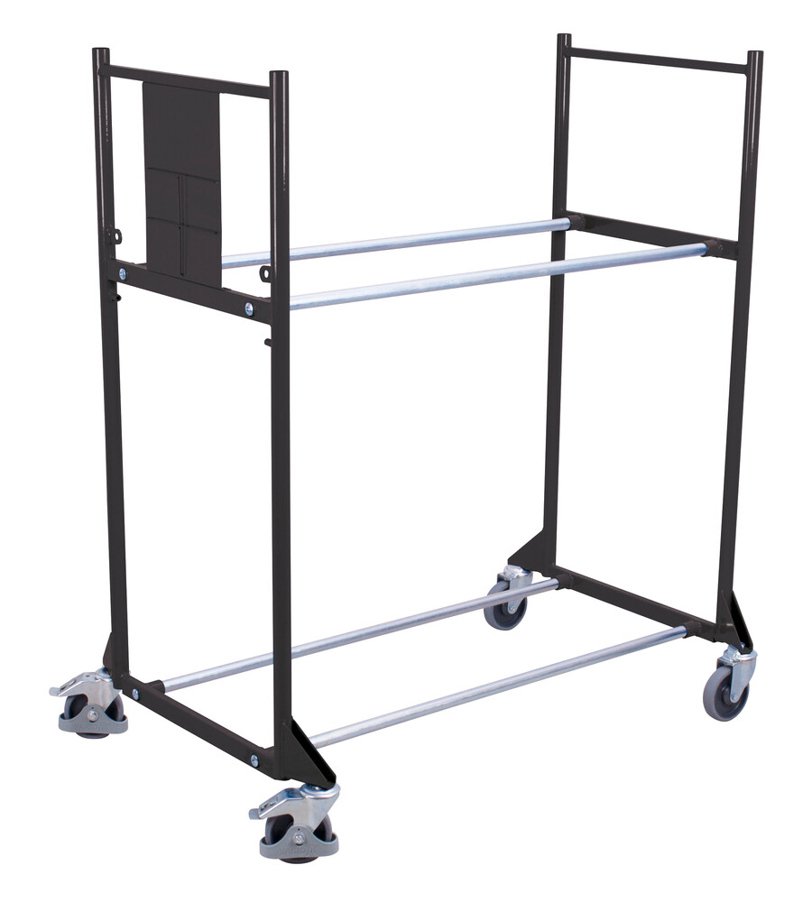 Tyre trolley with 2 levels