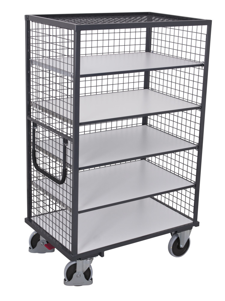 ESD shelf trolley fixed welded