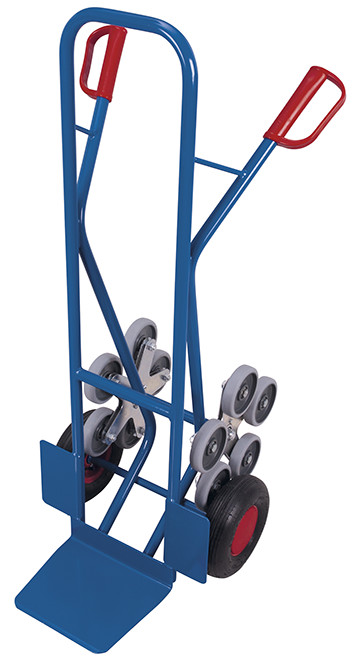 Stair-climber truck with 2 five-arm star wheels