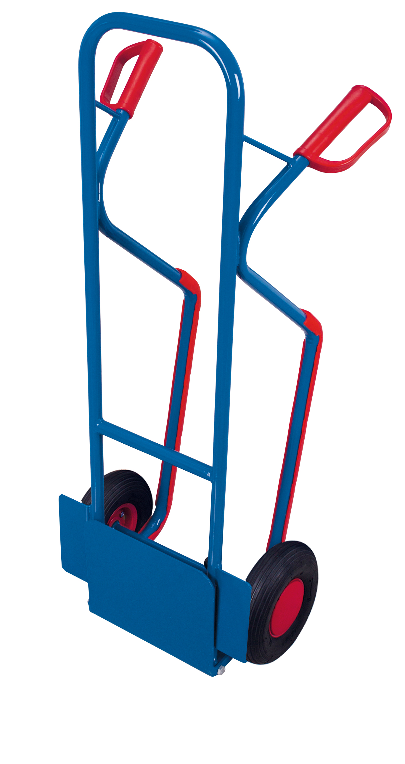 Tubular steel truck with folding toe plate