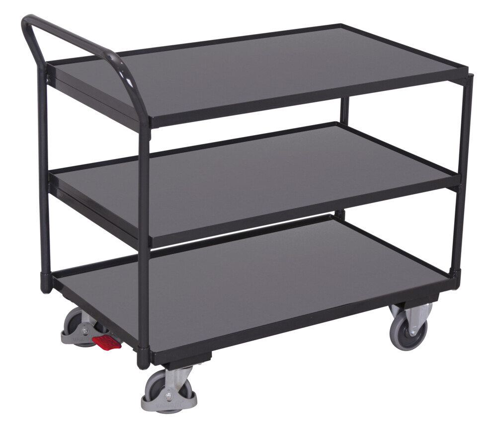 Table trolley with 3 load surfaces