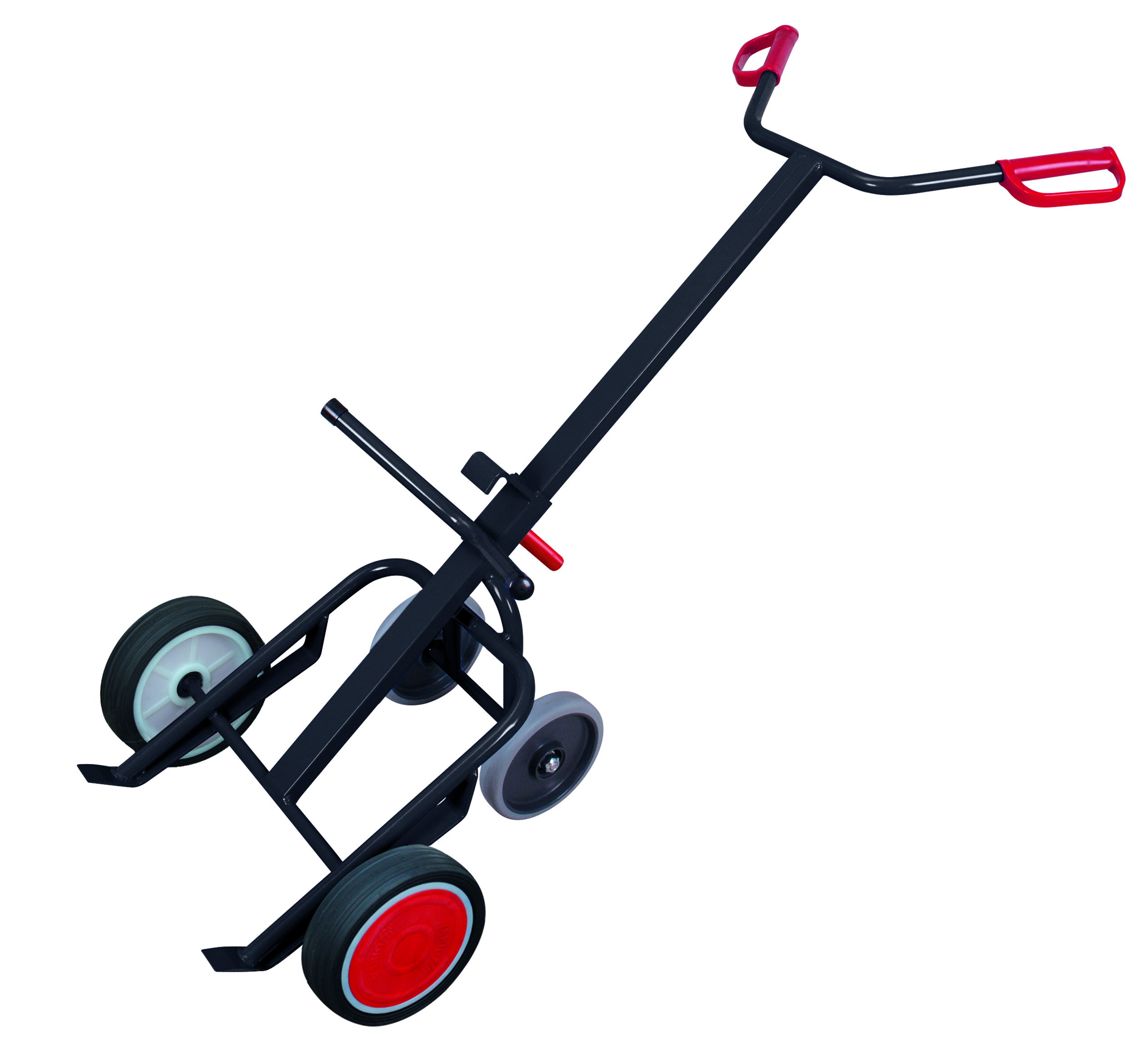 Drum truck with 2 supporting wheels