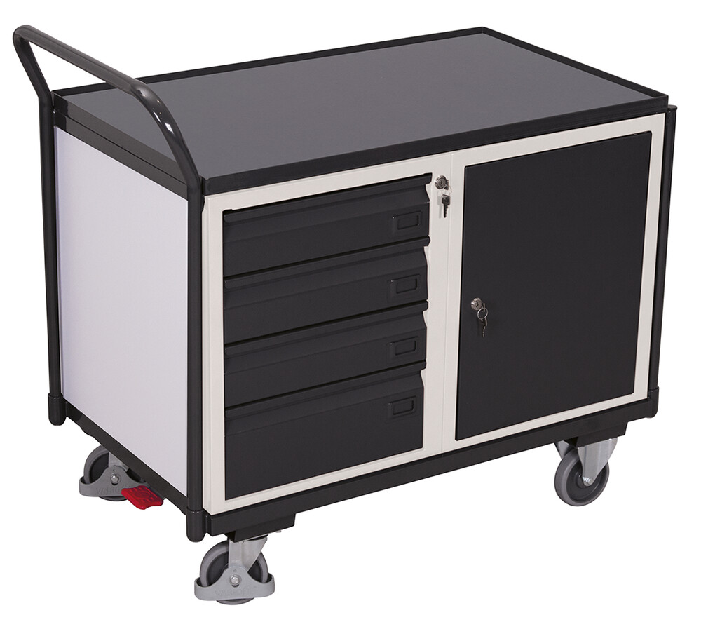 Workshop trolley with 1 load surface