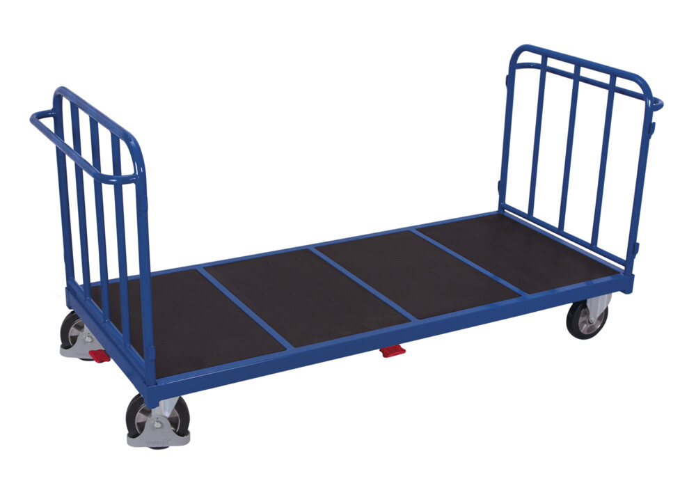 Double-end trolley with vertical tubes