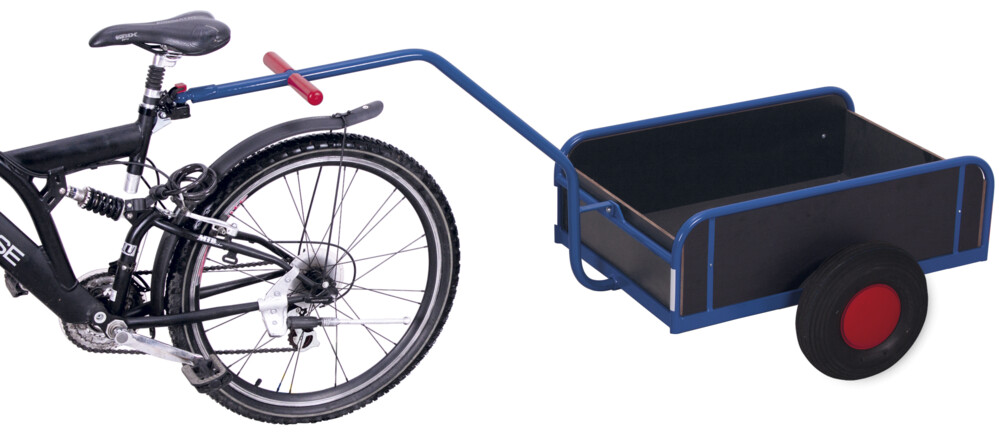 Bicycle trailer with side walls