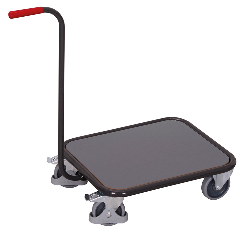 Push-handle dolly with board