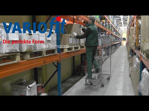 Order-picking trolley, galvanised