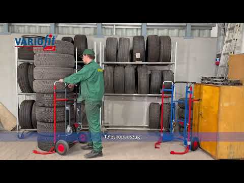 Reifenkarre mit Teleskopauszug